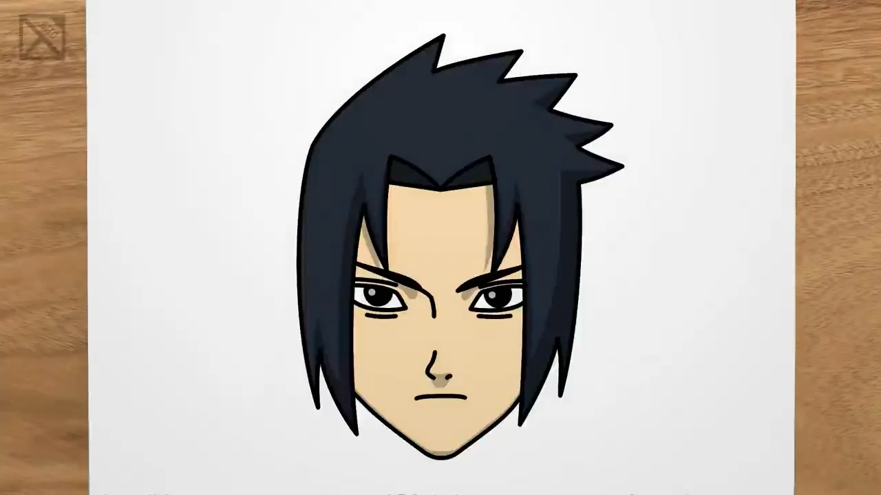 How To Draw Sasuke Uchiha step by step