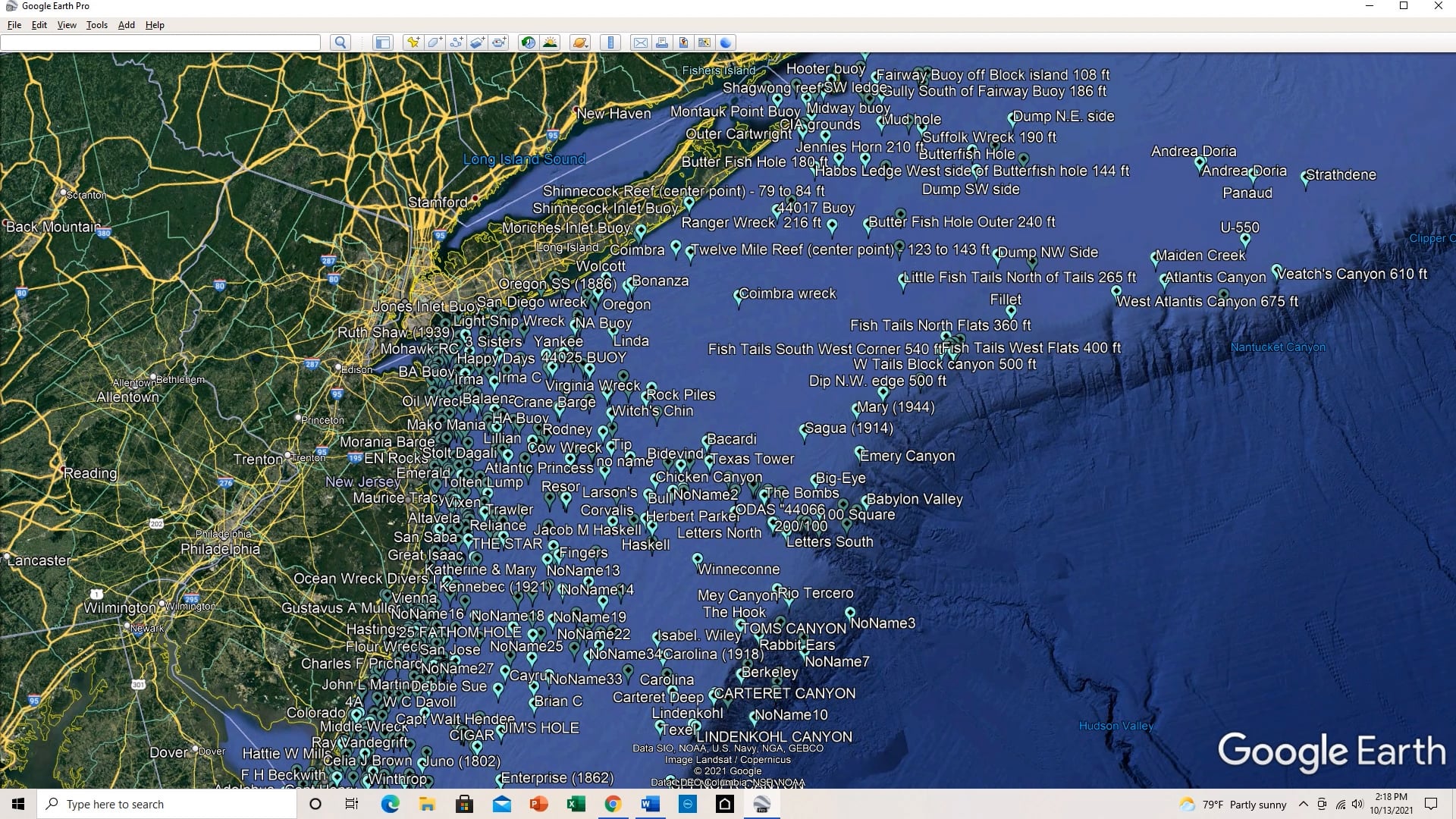 Digital GPS Coastal Fishing Maps