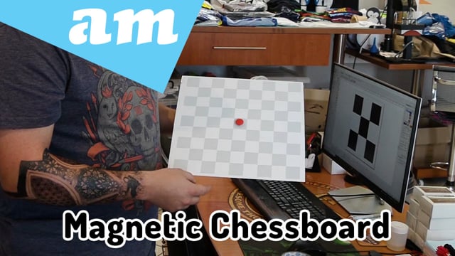 Make Magnetic Chessboard by Fiber Laser Marking Machine Section by Section on Steel Sheet