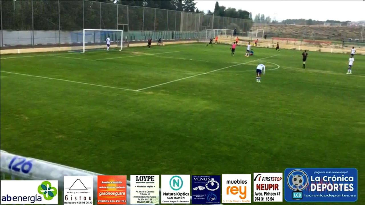 (RESUMEN y GOLES) Deportivo Aragón 3-1 UD Barbastro / Jornada 7 / 3ª División