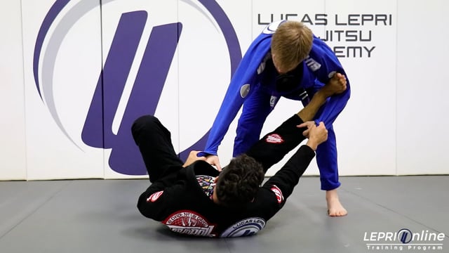 Spider Guard to Deep Lasso to Over Head Sweep to Side Control or Armbar