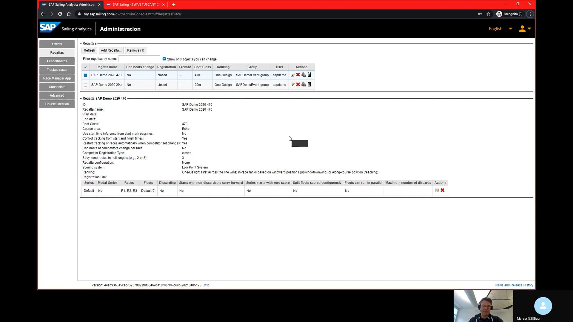 Creating more complex regattas (with multiple series)