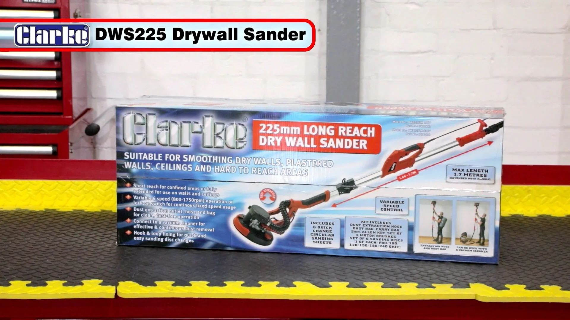 Long reach deals drywall sander