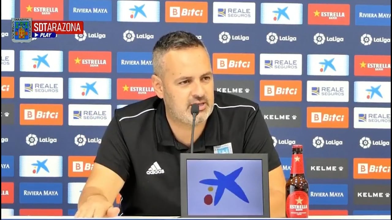 DAVID NAVARRO (Entrenador Tarazona) Español B 1-1 SD Tarazona / J 7 / 2ª RFEF - Grupo 3 / Fuente Facebook SD Tarazona