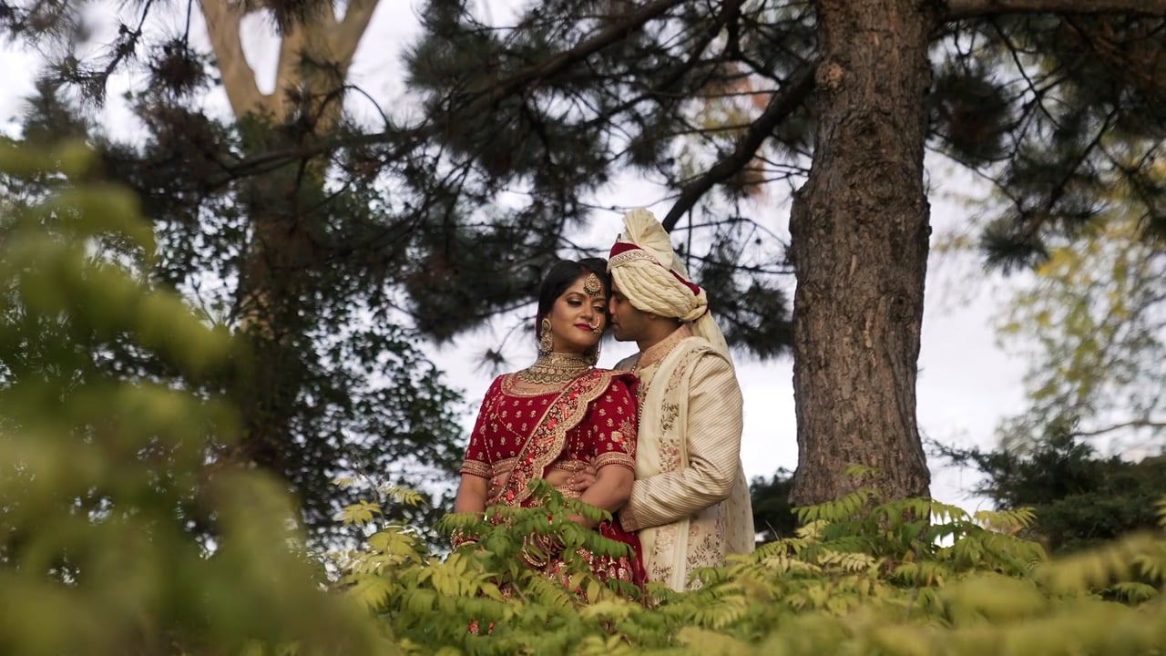 Still from Chandni & Varun next day edit by Happy Soul Films, Toronto wedding videographers
