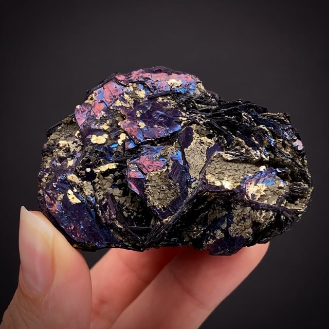 Covellite with Pyrite