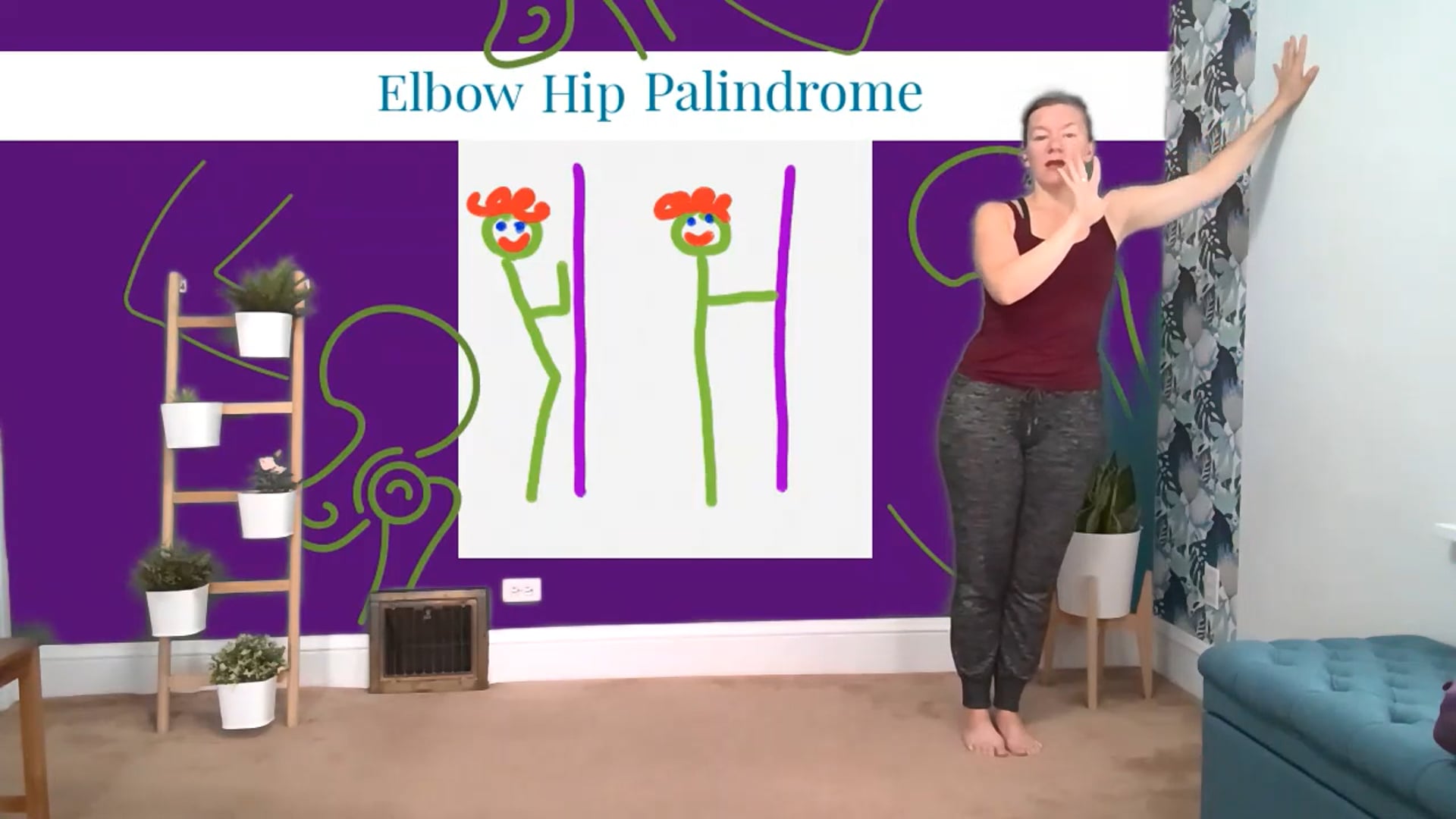 Elbow Hip Palindrome - circuit workout tutorial