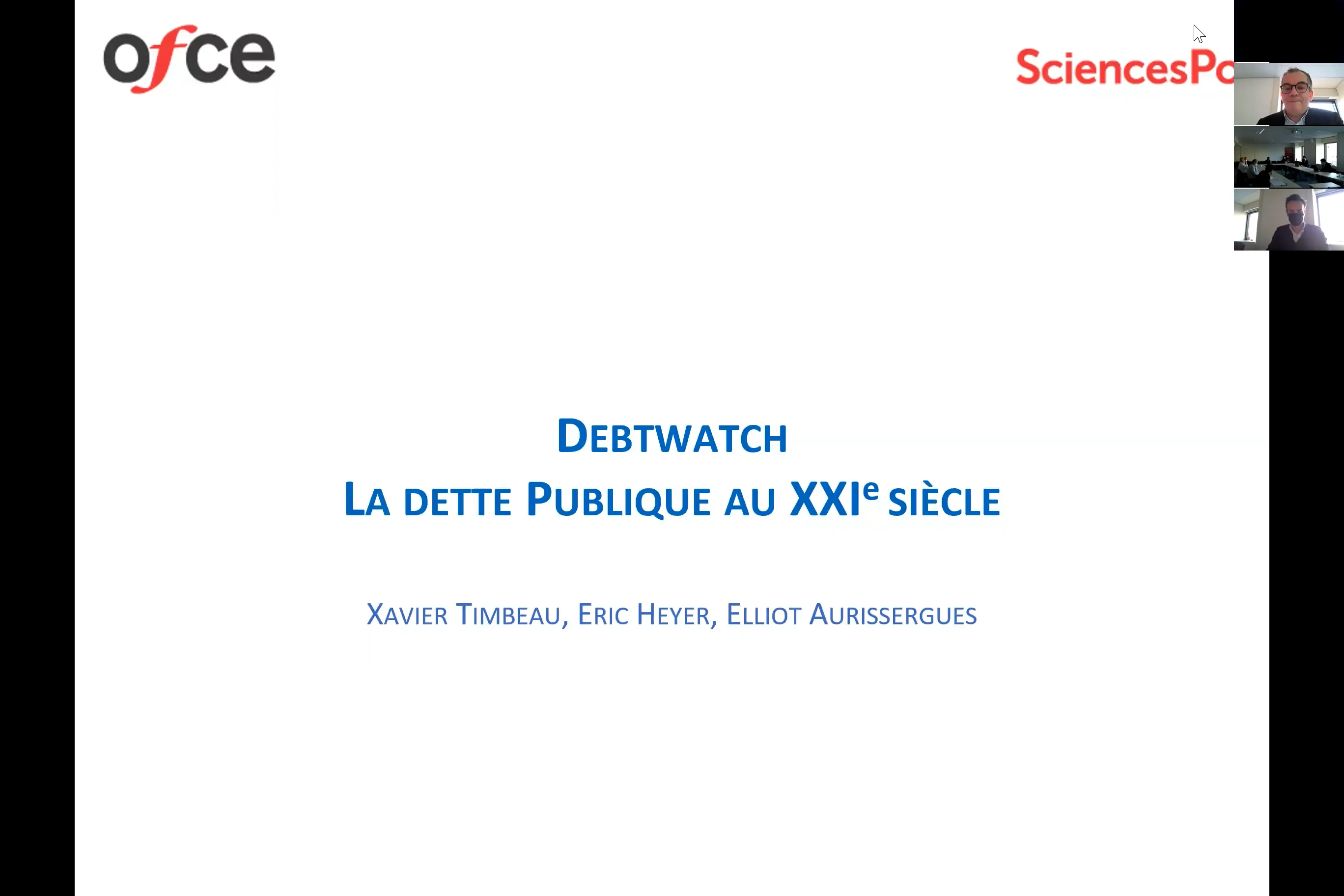 Séminaire de l'OFCE : "Debtwacht la dette publique au XXIe siècle", 11 ...