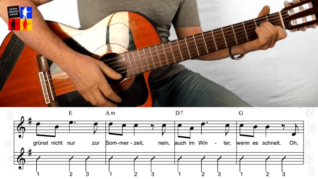 Oh, Tannenbaum | Schlagmuster | Zupfmuster