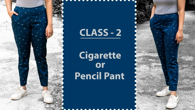 how to sew Womens Cigarette/Pencil Pants Class-2 with pattern - Savi's  fashion studio