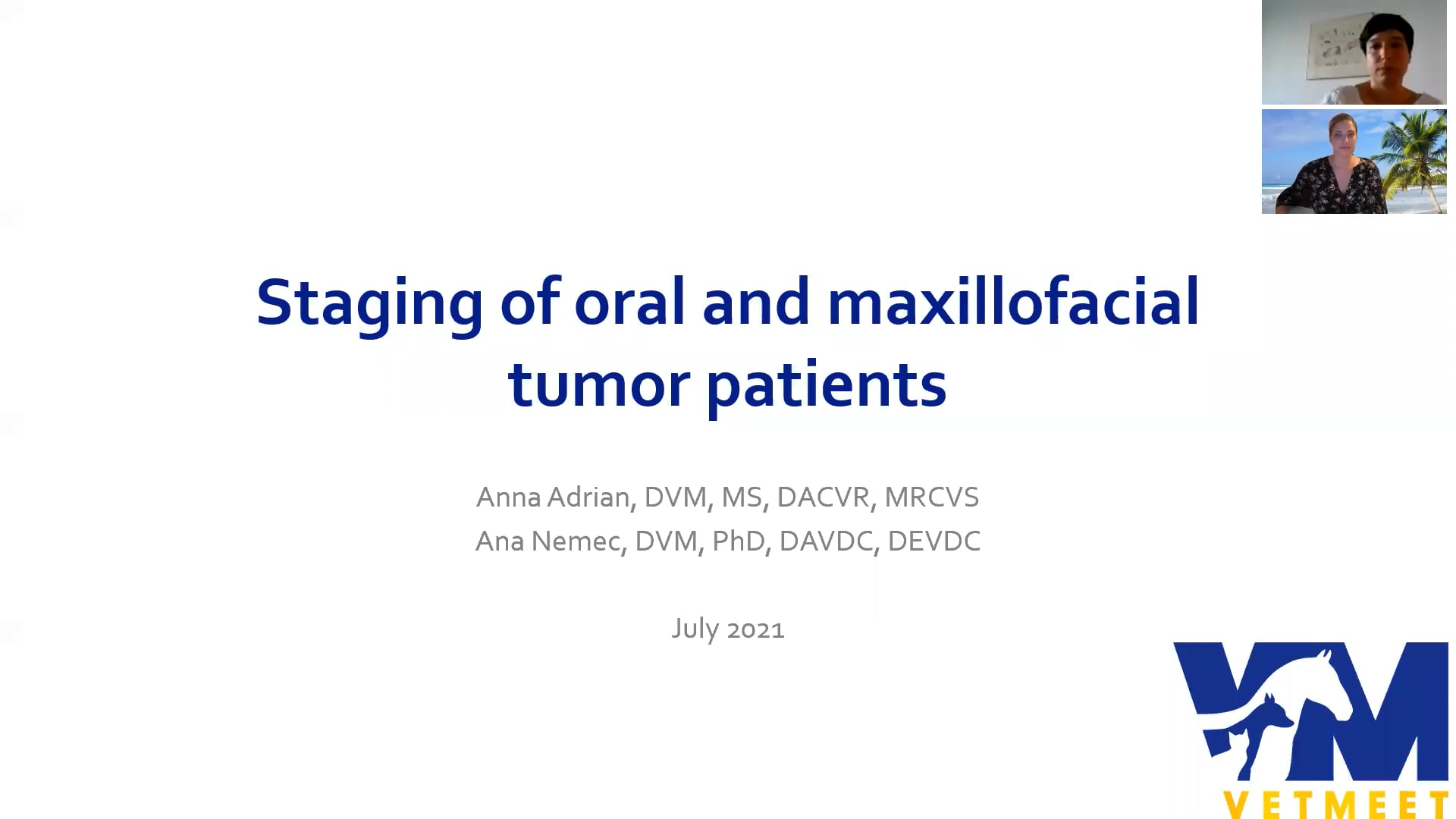 Staging of oral and maxillofacial tumor patients