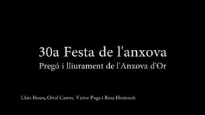 Festa de l'Anxova 2021, pregó i entrega Anxova d'Or