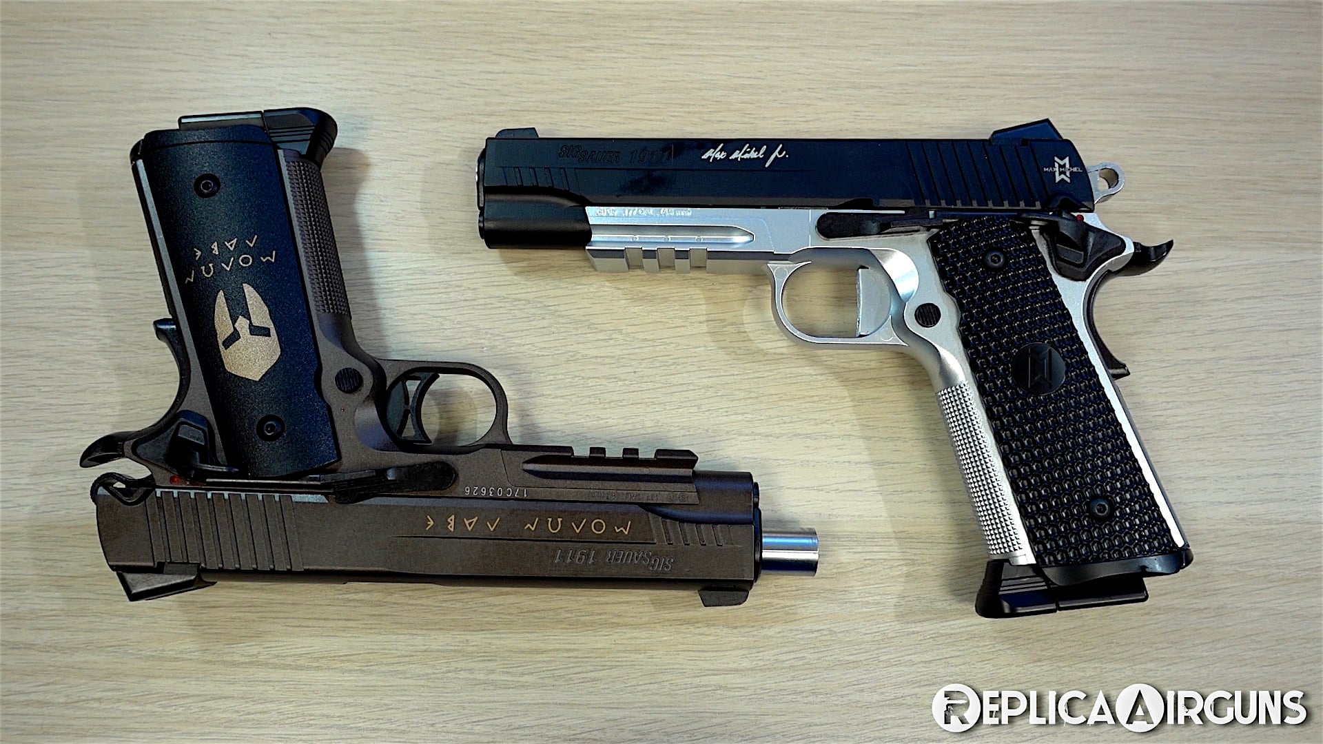 Sig Sauer Spartan and Max Michel 1911 Blowback CO2 BB Pistol Preview