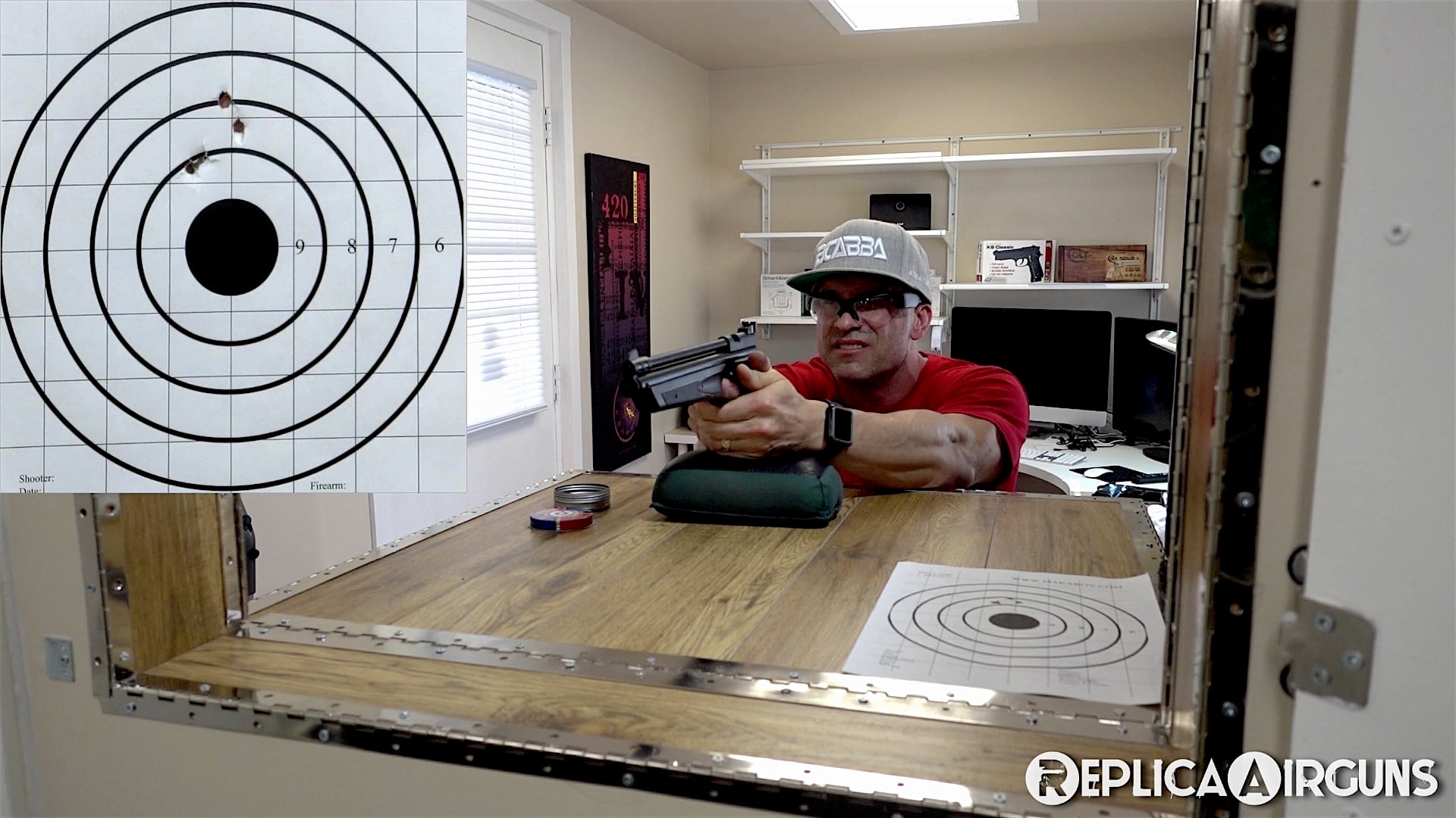Crosman American Classic P1322 22 Caliber Pellet Pistol Shooting Review