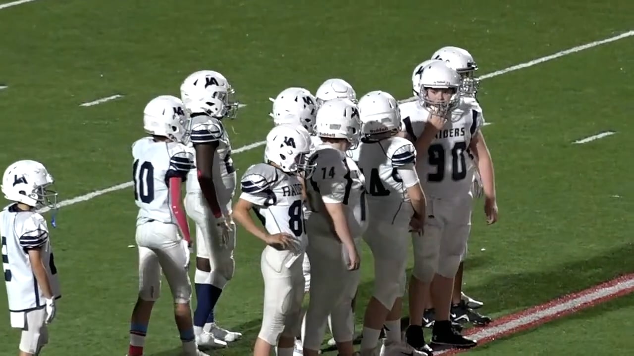 6th Grade Football vs MRA - 10-18-21