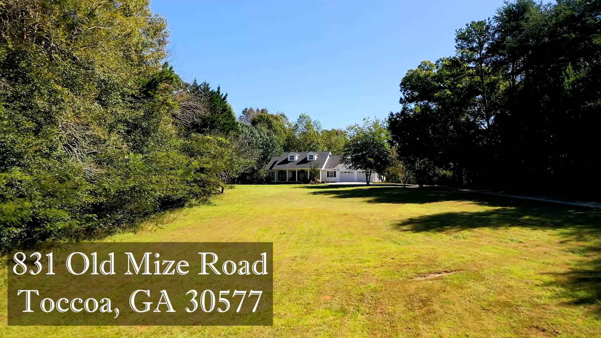 831 Old Mize Road, Taccoa, GA 30577 on Vimeo