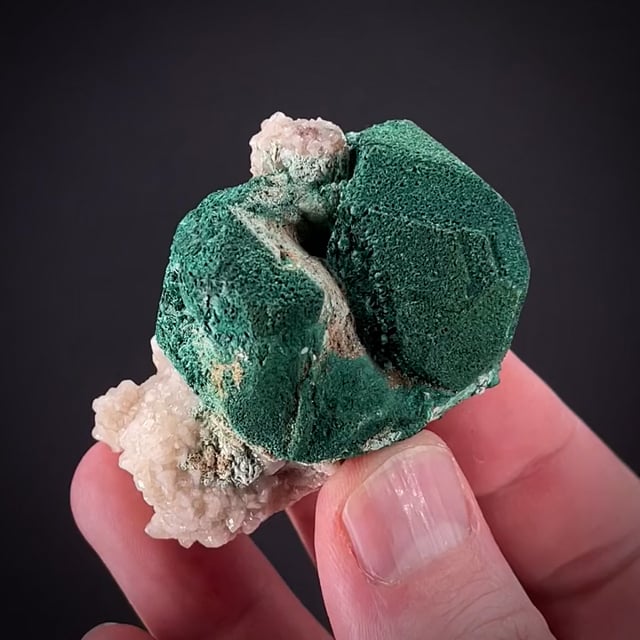 Malachite coating Cuprite