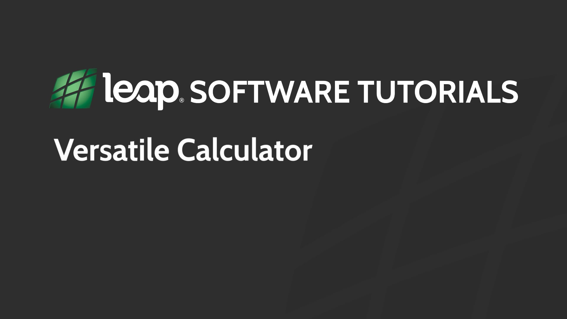 Versatile Calculator