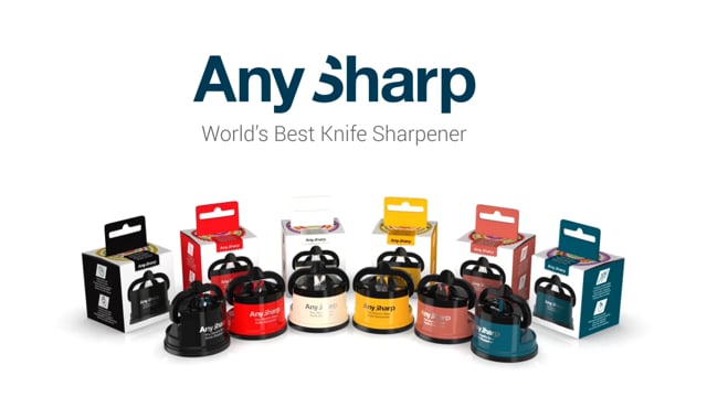 AnySharp Pro Knife Sharpener // Metallic Red (Citrus Zest) video thumbnail