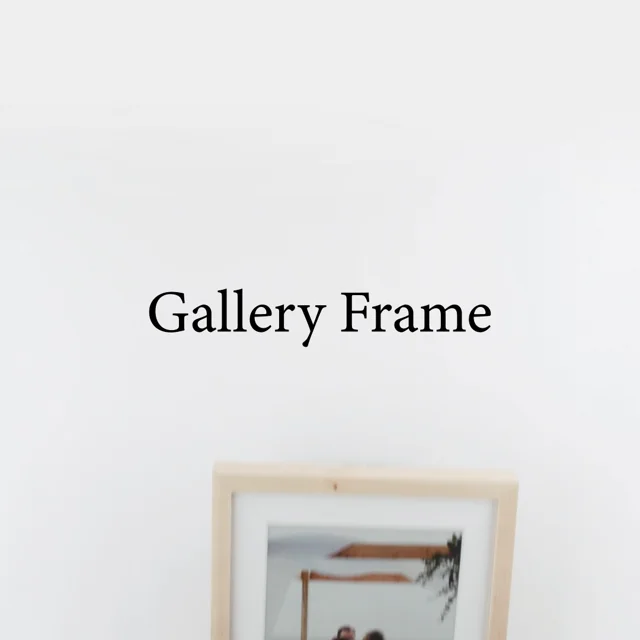 Double Glass Frame, Floating Frame, Fully Assembled