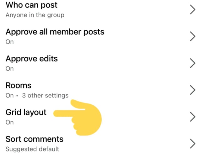 Neu in Gruppen: Fotos als "Netz" ganz oben präsentieren
