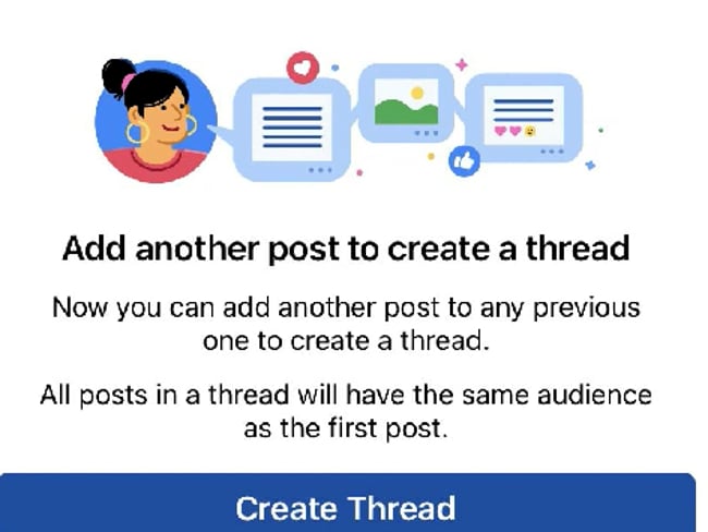 Neu: Postings mit anderen Postings verbinden = Threads