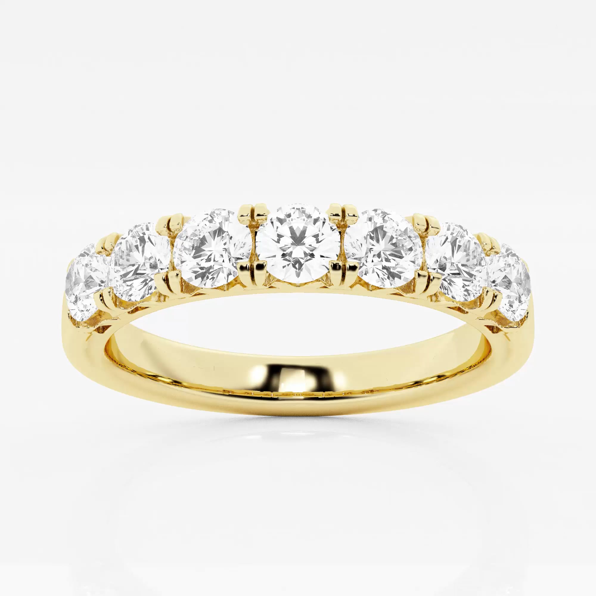product video for 1 ctw Round Lab Grown Diamond Seven-Stone Anniversary Band