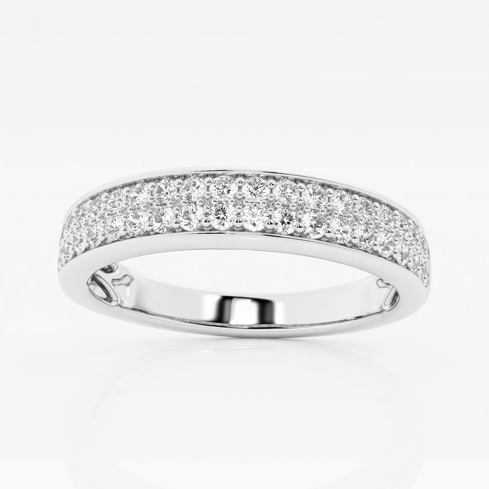 product video for 3/8 ctw Round Lab Grown Diamond Double Row Wedding Band
