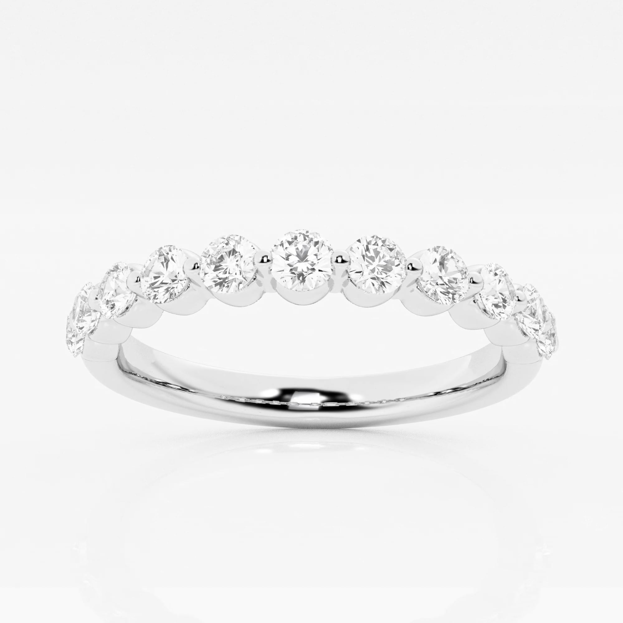 product video for 1/2 ctw Round Lab Grown Diamond Floating Wedding Band