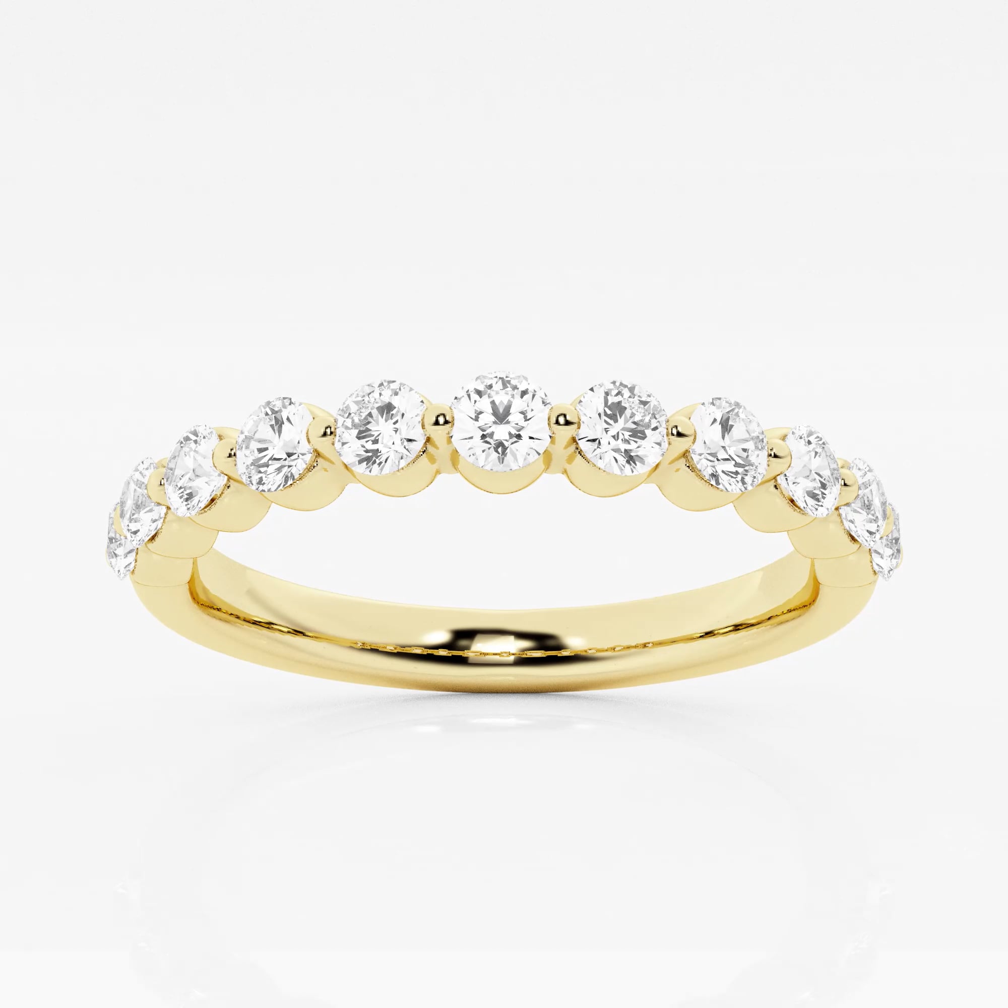 product video for 1/2 ctw Round Lab Grown Diamond Floating Wedding Band