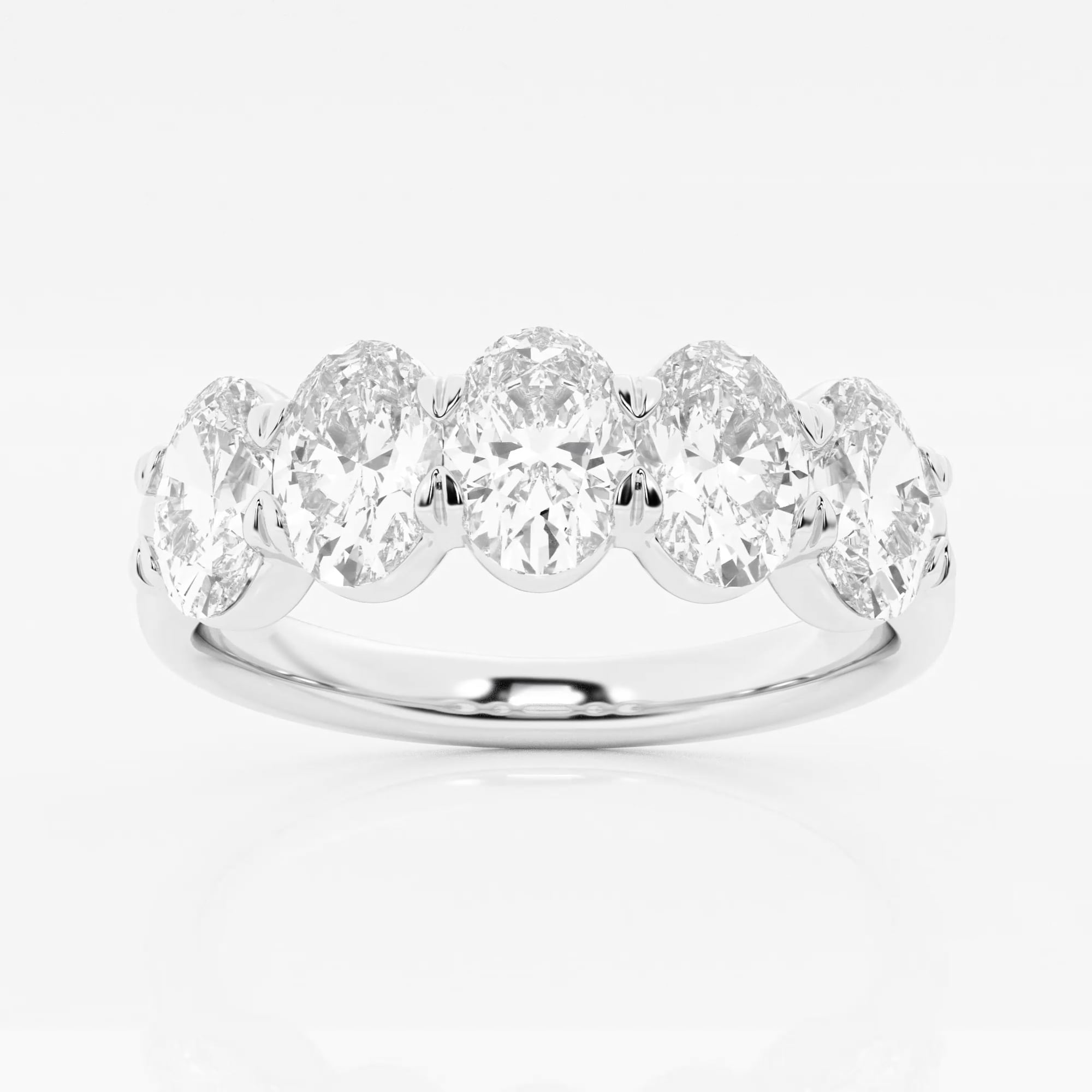product video for 2 ctw Oval Lab Grown Diamond Five-Stone Anniversary Band