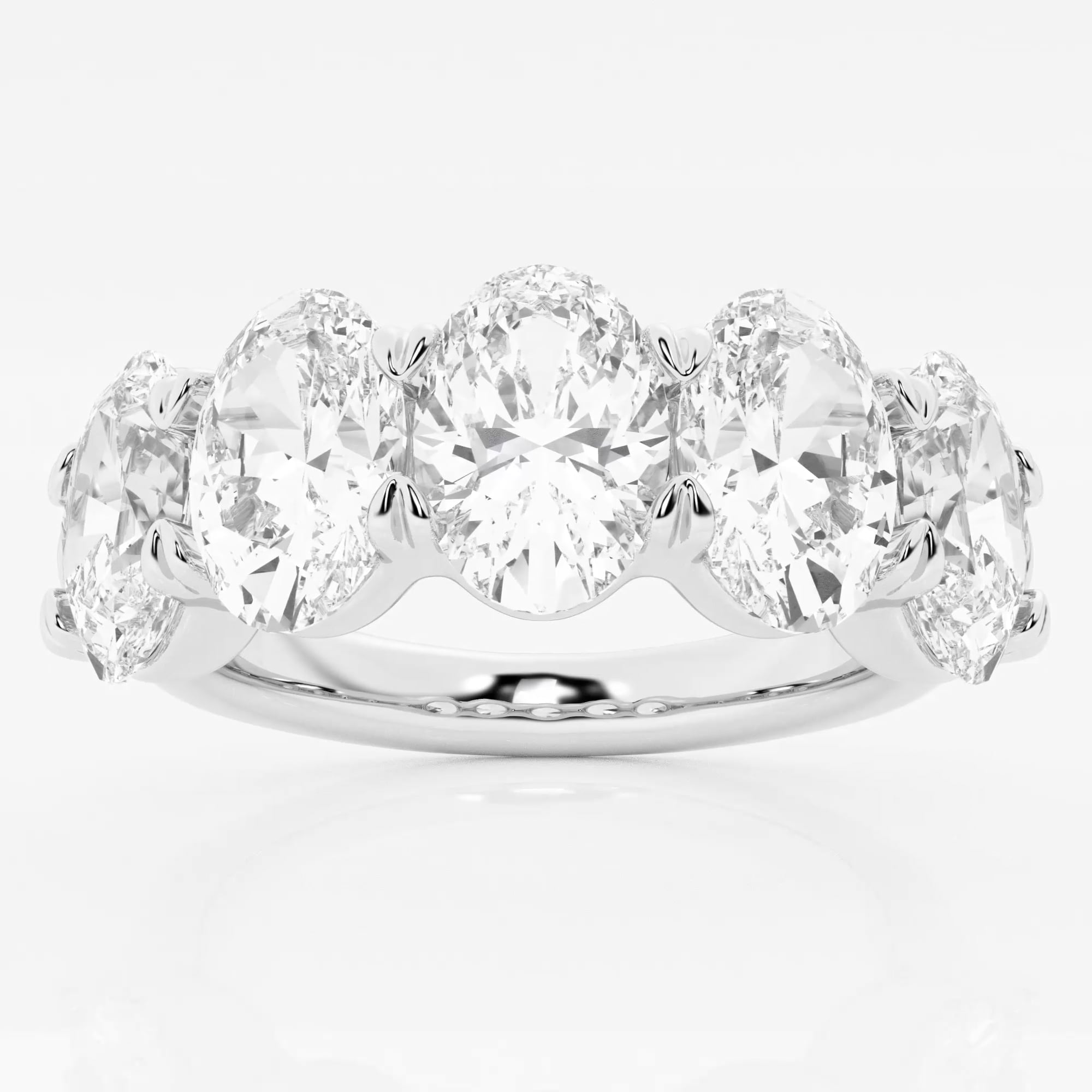 product video for 5 ctw Oval Lab Grown Diamond Five-Stone Anniversary Band