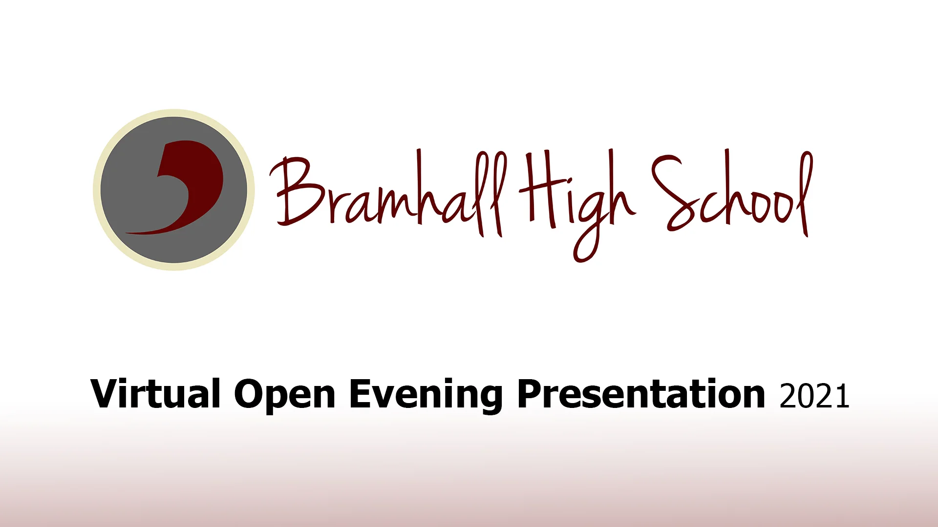 Virtual Open Evening Presentation 2021