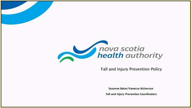 Fall and Injury Prevention Policy