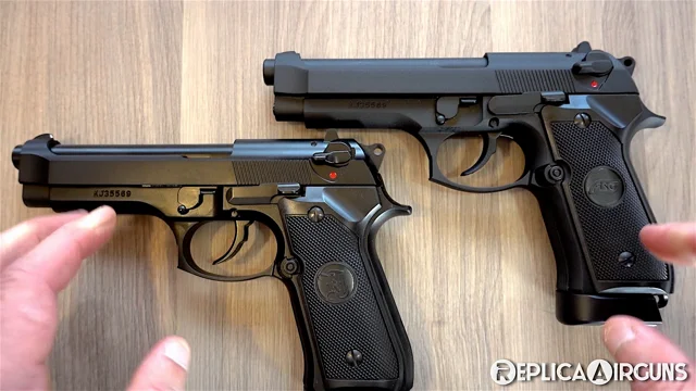 Pistola Co2 4.5mm Swiss Arms P92 Blow Back Full Metal Inox - Reborn