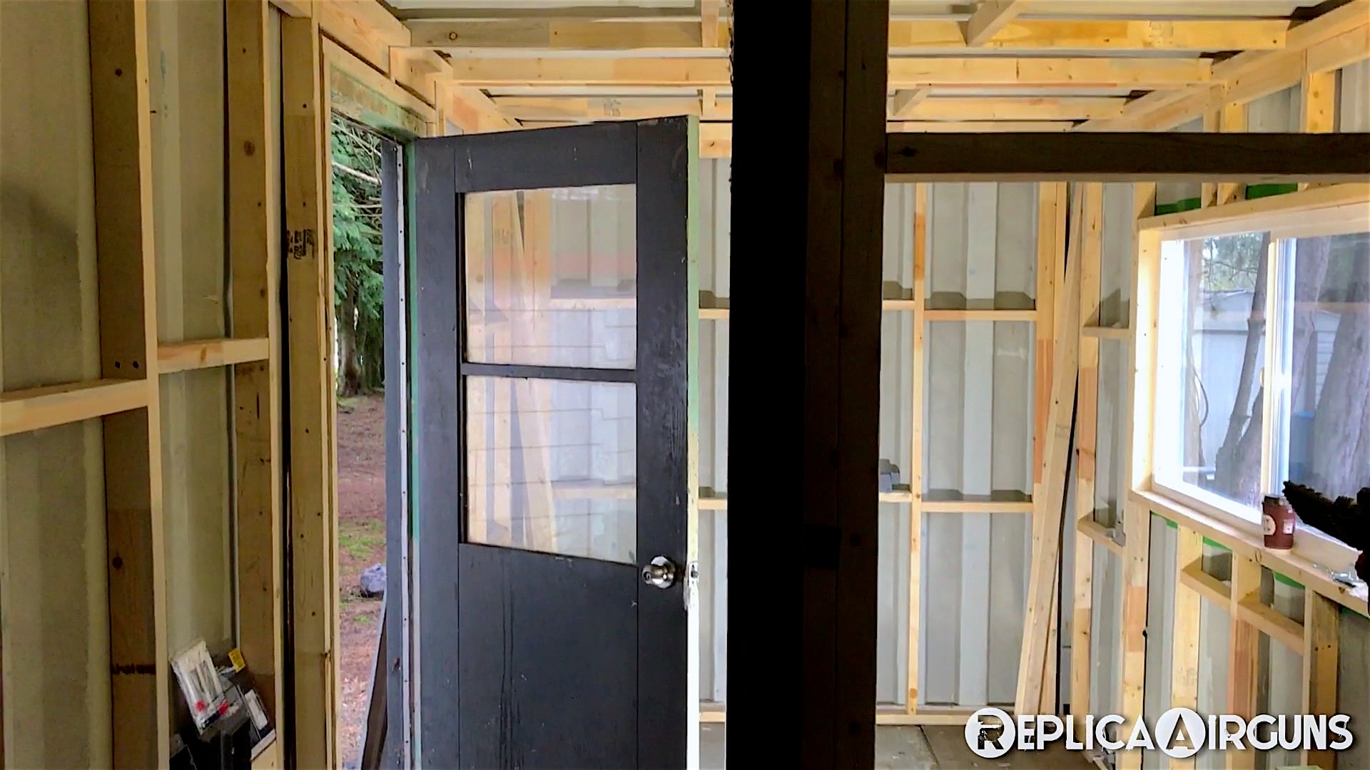 Shipping Container Project - All Framed with Window and Doors