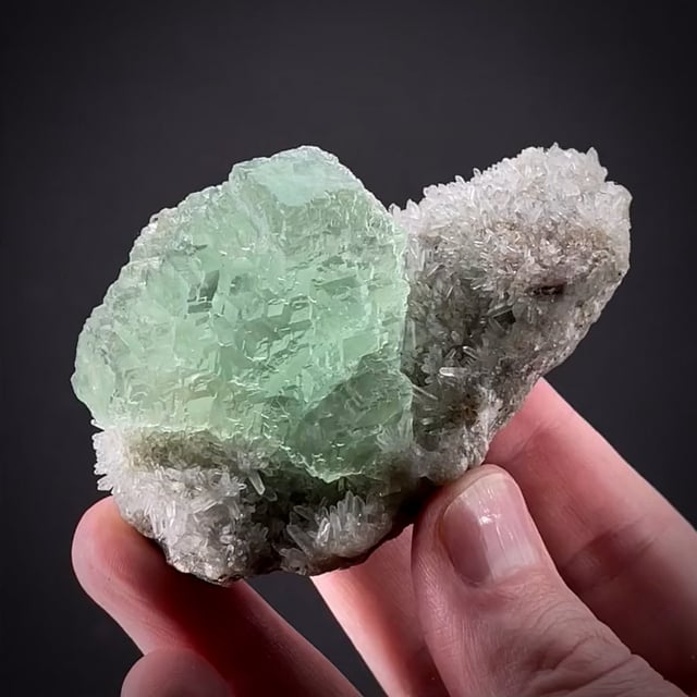 Fluorite on Quartz