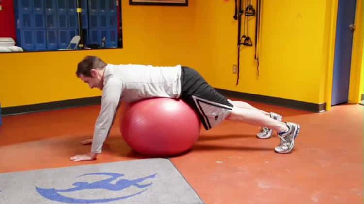 Opposite Arm Leg Extensions on Ball