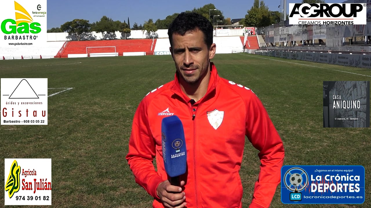AGUSTÍN (Jugador Barbastro) UD Barbastro 0-2 CD Cariñena / Jornada 8 / 3ª División