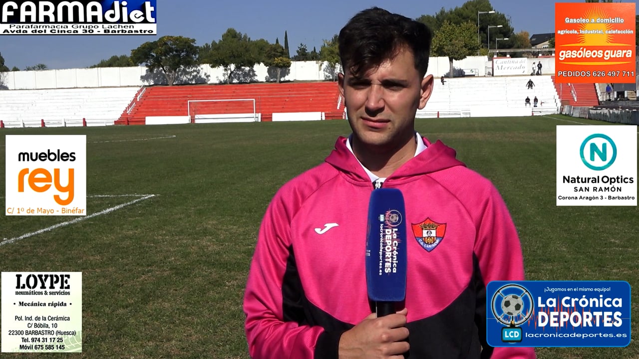 SERGIO GARCÍA "Rute" (Jugador Cariñena) UD Barbastro 0-2 CD Cariñena / Jornada 8 / 3ª División