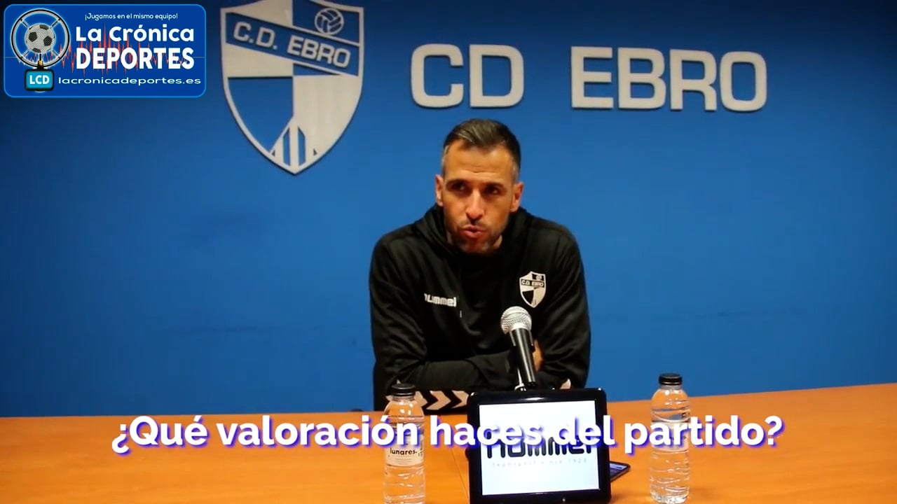 RAÚL JARDIEL (Entrenador Ebro) CD Ebro	 1-2 Lleida Esportiu / J 8 / 2ª RFEF - Gr 3 / Fuente Twitter CD Ebro