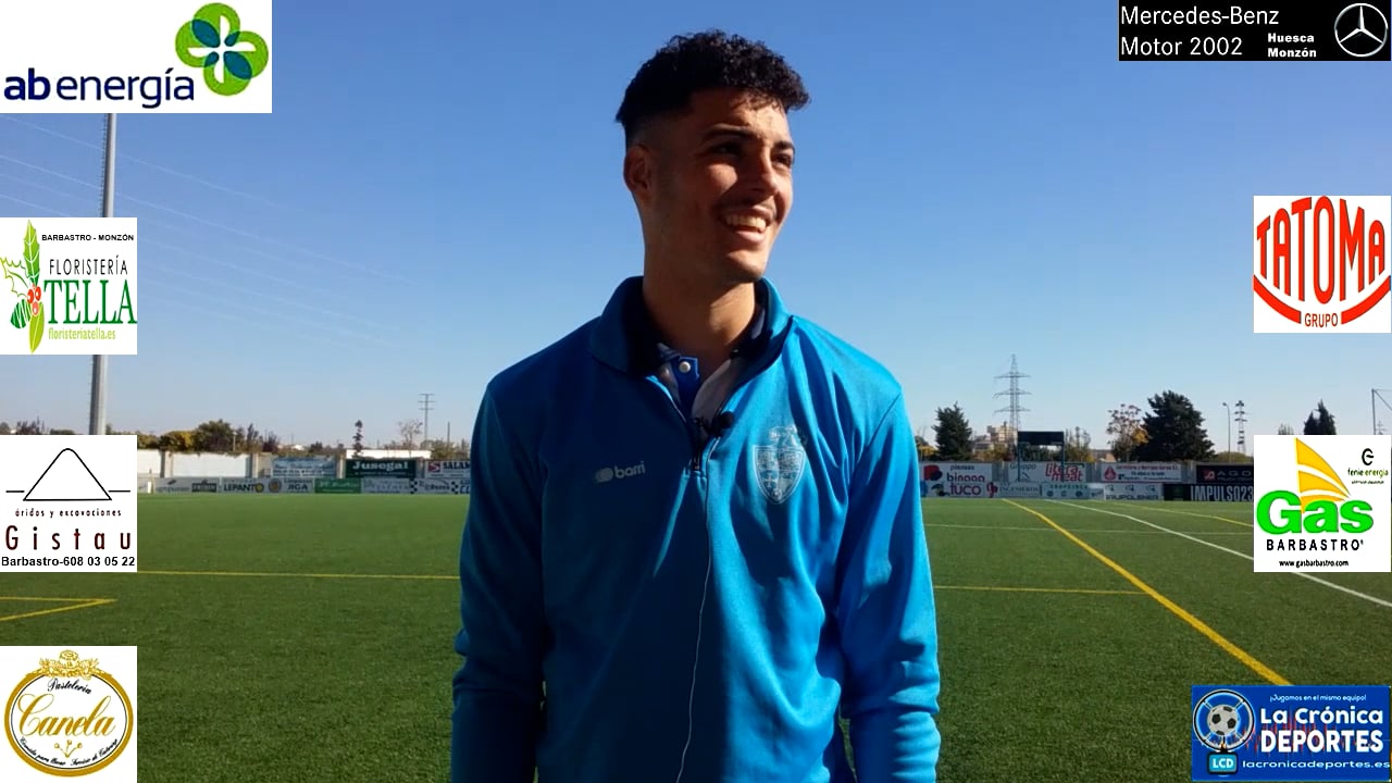 JOAN RUSIÑOL "RUSI" (Jugador Binéfar) CD Binéfar 3-0 CD Caspe / Jornada 8 / 3ª División