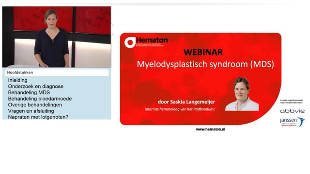 Webinar MDS (myelodysplastisch syndroom)