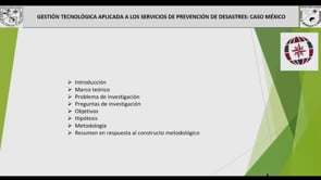 Metodologías optimizando la disminución de riesgos de desastre: gestión tecnológica, vigilancia e inteligencia
