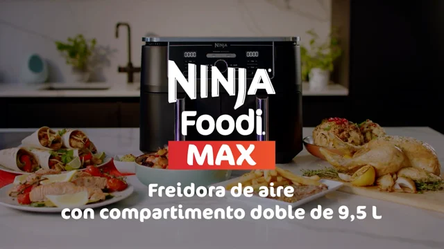 Ninja Foodi Max Freidora de Aire 6 en 1 con Compartimento Doble 9.5L