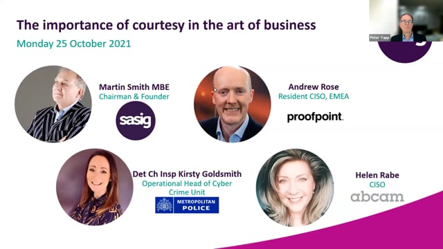 Monday 25 October 2021 - The importance of courtesy in the art of business