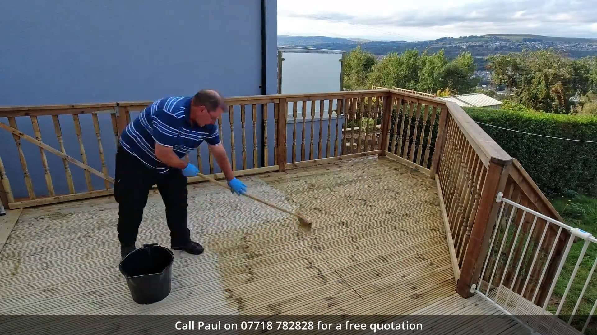 Slippery decking, low pressure clean and reoil. Bradford on Vimeo