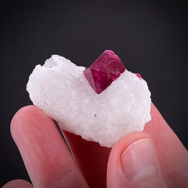 Spinel on Marble