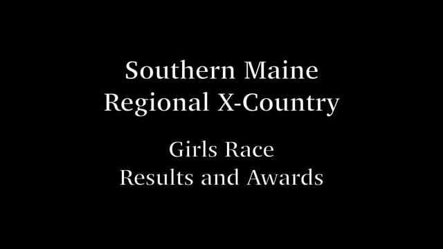 Regional XC Girls Results and Awards