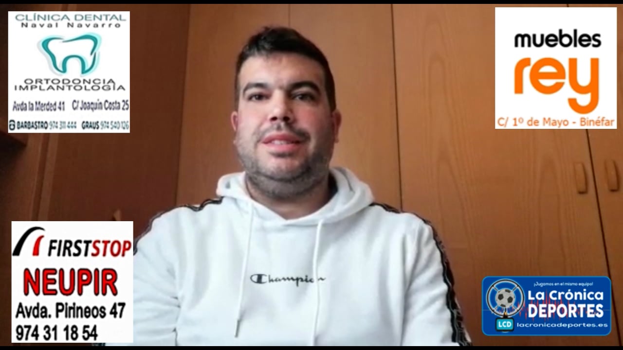 ÓSCAR LAGUNA (Entrenador Lanaja) Estadilla 0-1 Lanaja / J7 / 1ª Regional Gr2